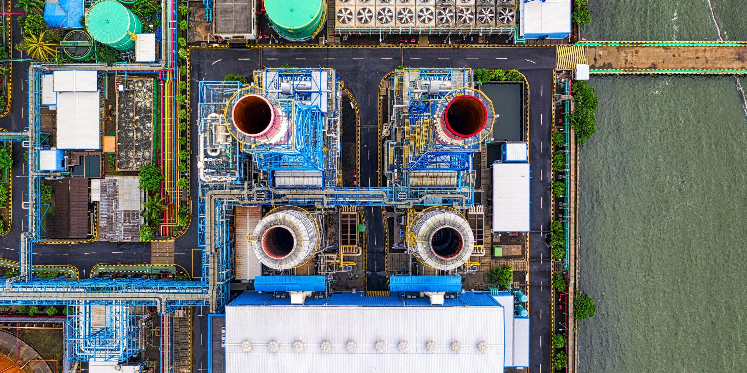 site plan factory from upper view