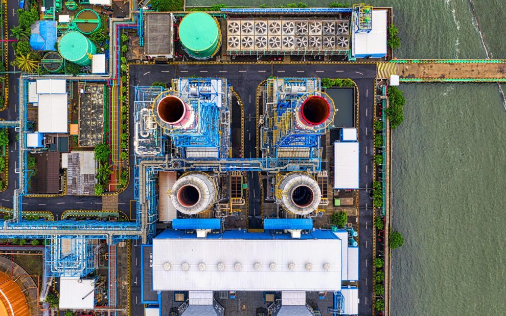 site plan factory from upper view
